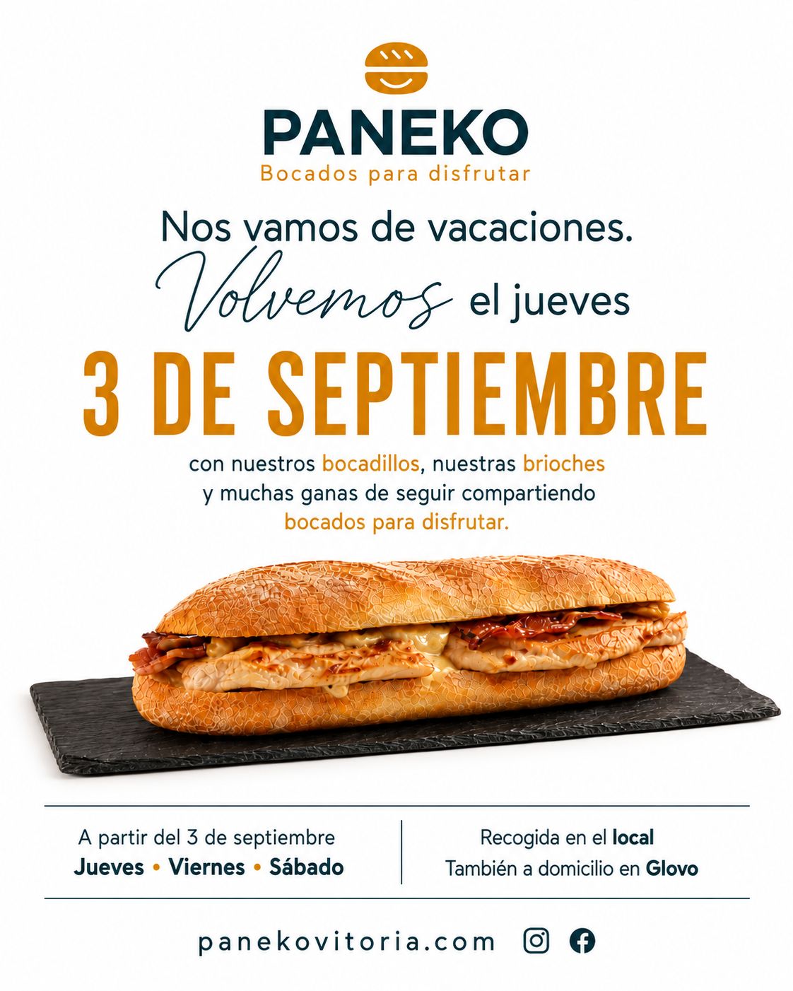 Paneko se va de vacaciones y vuelve el jueves 3 de septiembre